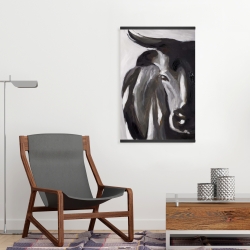 Magnétique 20 x 30 - Plan rapproché d'un taureau