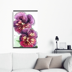 Magnetic 20 x 30 - Two blossoming orchid with wavy petals