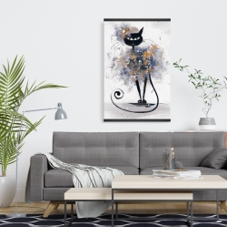 Magnetic 20 x 30 - Cartoon black cat