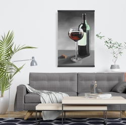 Magnétique 20 x 30 - Bouteille de bourgogne