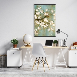 Magnetic 20 x 30 - White cherry blossom