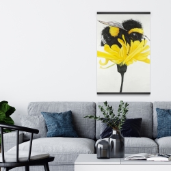 Magnetic 20 x 30 - Bumblebee on a dandelion