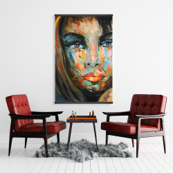 Magnétique 28 x 42 - Portrait coloré de femme