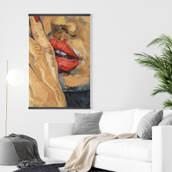 Magnétique 28 x 42 - Plan rapproché d'une bouche