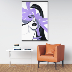 Magnetic 28 x 42 - Abstract purple woman portrait