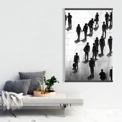 Magnetic 28 x 42 - Silhouettes of people on the street