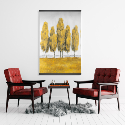 Magnetic 28 x 42 - Abstract yellow trees
