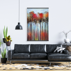 Magnetic 28 x 42 - Abstract and colorful forest