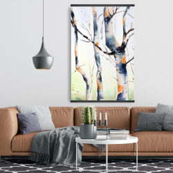 Magnetic 28 x 42 - Three small birch trees