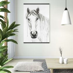 Magnetic 28 x 42 - Solitary white horse