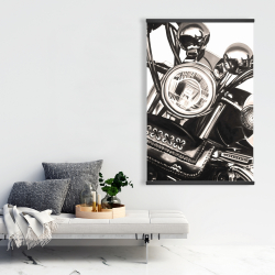 Magnetic 28 x 42 - Realistic sepia motorcycle 