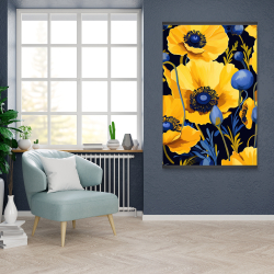 Magnétique 28 x 42 - Jaune et bleu