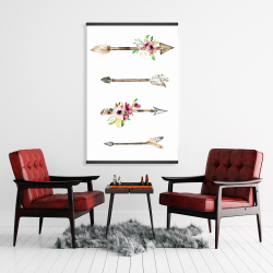 Magnetic 28 x 42 - Arrowheads and flowers