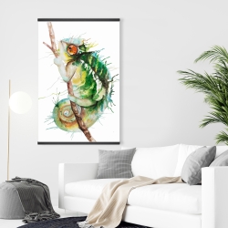 Magnetic 28 x 42 - Watercolor chameleon