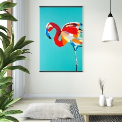 Magnetic 28 x 42 - Abstract flamingo