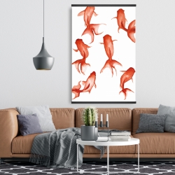 Magnétique 28 x 42 - Petits poissons rouge