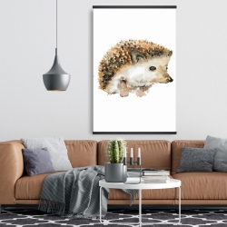 Magnetic 28 x 42 - Watercolor hedgehog