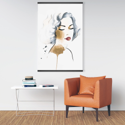 Magnétique 28 x 42 - Femme classique à l'aquarelle
