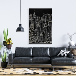 Magnetic 28 x 42 - Illustrative city towers