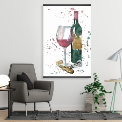 Magnétique 28 x 42 - Bouteille de vin rouge