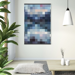 Magnétique 28 x 42 - Paysage montagneux pixelisé