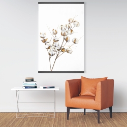 Magnetic 28 x 42 - A branch of cotton flowers