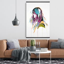 Magnétique 28 x 42 - Femme art de rue graffiti