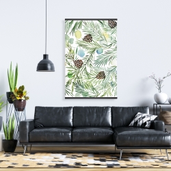 Magnétique 28 x 42 - Motif cocotte de pins