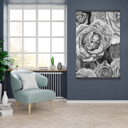 Magnetic 28 x 42 - Grayscale roses