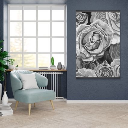 Grayscale roses