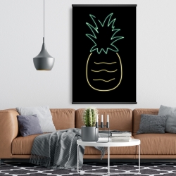 Magnétique 28 x 42 - Ananas néon