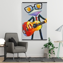 Magnétique 28 x 42 - Drôle de grenouille à la guitare