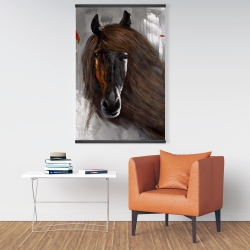 Magnétique 28 x 42 - Fier cheval brun