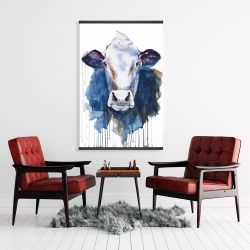 Magnétique 28 x 42 - Vache à l'aquarelle