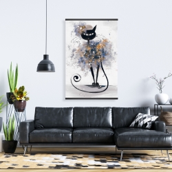 Magnetic 28 x 42 - Cartoon black cat
