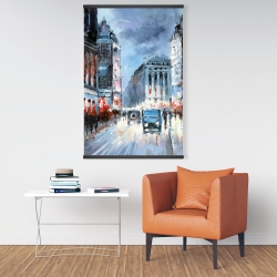 Magnetic 28 x 42 - Abstract red and blue city