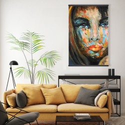 Magnétique 20 x 30 - Portrait coloré de femme