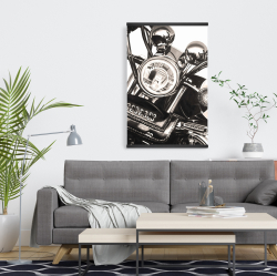 Magnetic 20 x 30 - Realistic sepia motorcycle 