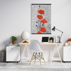Magnetic 20 x 30 - Big red flowers