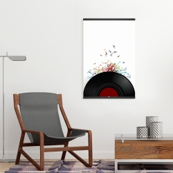 Magnetic 20 x 30 - Notes escaping from a vinyl record