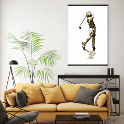Magnetic 20 x 30 - Illustration of a golfer