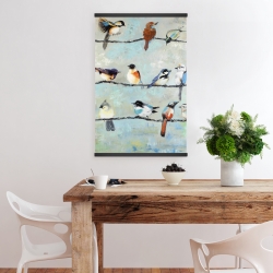Magnétique 20 x 30 - Petits oiseaux colorés