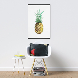 Magnétique 20 x 30 - Ananas à l'aquarelle