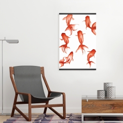 Magnétique 20 x 30 - Petits poissons rouge