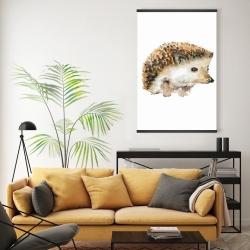 Magnetic 20 x 30 - Watercolor hedgehog
