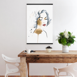 Magnétique 20 x 30 - Femme classique à l'aquarelle