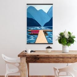 Magnetic 20 x 30 - Lake, quai & mountains