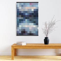 Magnétique 20 x 30 - Paysage montagneux pixelisé