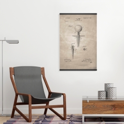 Magnetic 20 x 30 - Beige blueprint of golf tee