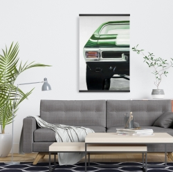 Magnétique 20 x 30 - Voiture classique vert forêt 